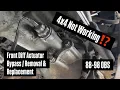88-98 OBS Front Diff Actuator Bypass Removal Replacement
