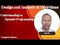 Understanding Dynamic Programming DP Approach