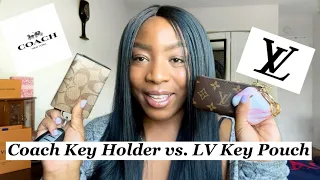 COACH 5 RING KEY HOLDER VS LOUIS VUITTON KEY POUCH COMPARISON