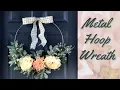 Metal Hoop Wreath DIY