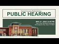 2025 Redistricting Public Hearing May 21 2025