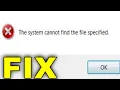 The System Cannot Find the File - Specified USB Drive Locked Solution