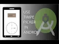 Use Time Picker in Android Apps