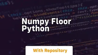 numpy floor python