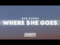 Download Lagu Bad Bunny - WHERE SHE GOES (Letra / Lyrics)