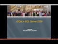 21 JSON in SQL Server 2016