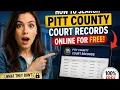 How to search Pitt County court records online for free