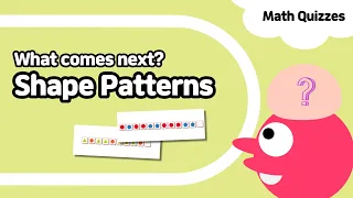 Patterns Find the next shape in pattern Kindergarten preschool math quiz