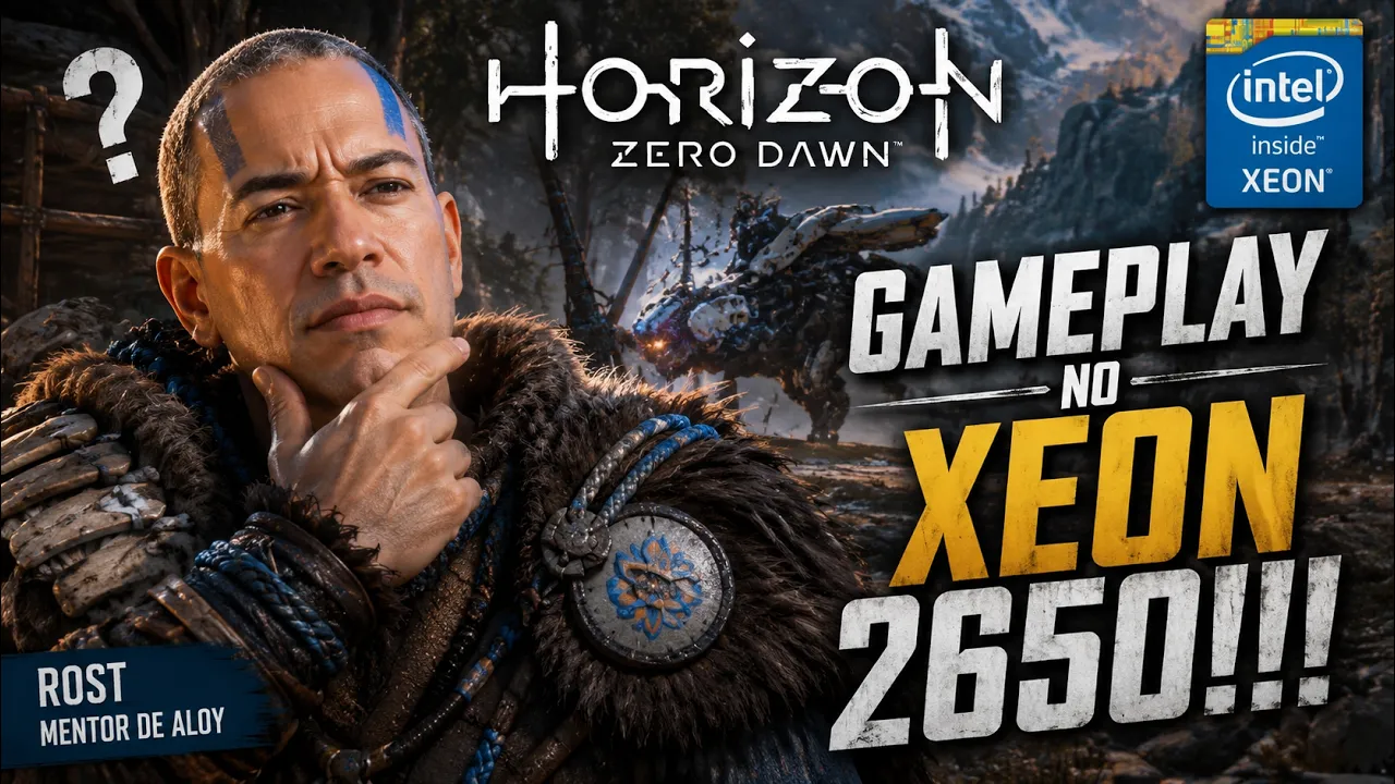 Horizon zero dawn remastered gameplay  | intel Xeon E5-2650 v4 em 2026!!!