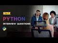 Top Python Interview Questions and Answers Beginner level Conceptual