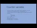 Counter Variable
