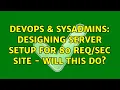 DevOps SysAdmins Designing server setup for 80 site - will this do