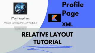Relative Layout Design Beginner Tutorial Creating a Profile Page in Android Studio