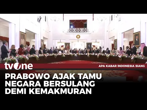 Prabowo Makan Malam Bersama Tamu Negara di Istana