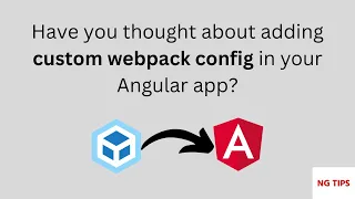 Have you thought about adding a custom webpack config in Angular