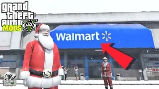 SANTA GOES TO WALMART GTA 5 MODS