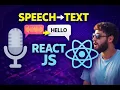 Speech to Text App in React js Voice Recognition Project