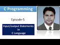 Input output statement in C Language Episode-5