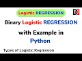 Binary Logistic Regression Explained in HINDI with Python Example Logistic Regression in HINDI