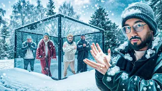 آخر شخص يطلع من صندوق الزجاج له 50 000 ريال ولكن بالثلج 