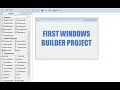How to Create First Simple Winodws Builder Project Java - Intact Abode