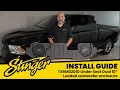 Install RAM Truck 2002-2025 Under Seat Dual 10 Sealed Loaded Subwoofer Box Enclosure
