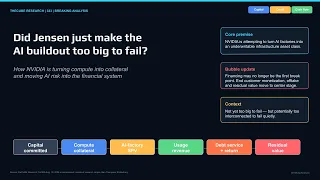 323 Breaking Analysis Did Jensen just make the AI buildout too big to fail