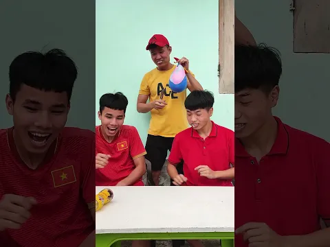 balloon pop challenge 😂 #shorts
