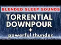 Thunderstorm Therapy Healing Rain Sounds for Relaxation 10-Hour Black Screen