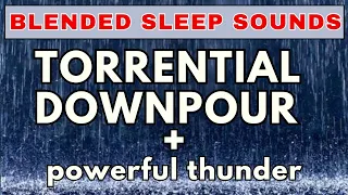Thunderstorm Therapy Healing Rain Sounds for Relaxation 10-Hour Black Screen