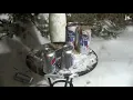 Cans of soda and beer exploding in the cold