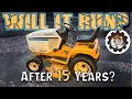 WILL IT RUN AFTER 15 YEARS Cub Cadet 1641 Lawn Tractor