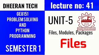 GE8151 PROBLEM SOLVING AND PYTHON PROGRAMMING PSPP Manojkumar Lectures files