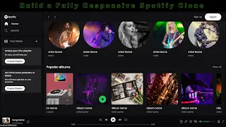 Build a Spotify Clone Using React js and Tailwind CSS