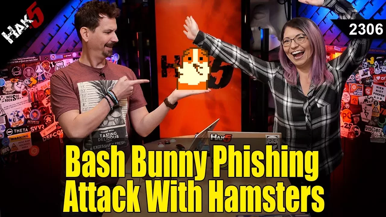 Bash Bunny Phishing Attack With Hamsters - Hak5 2306 [Cyber Security Education]