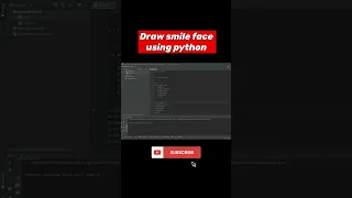 how to draw a smile face using python turtle