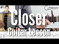 Download Lagu The Chainsmokers - Closer (Guitar Lesson)
