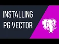 Install PostgreSQL pgvector using Docker and run your first vector query