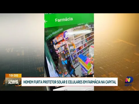 Furto na luz do dia: homem leva protetor solar e celulares de farmácia em Florianópolis