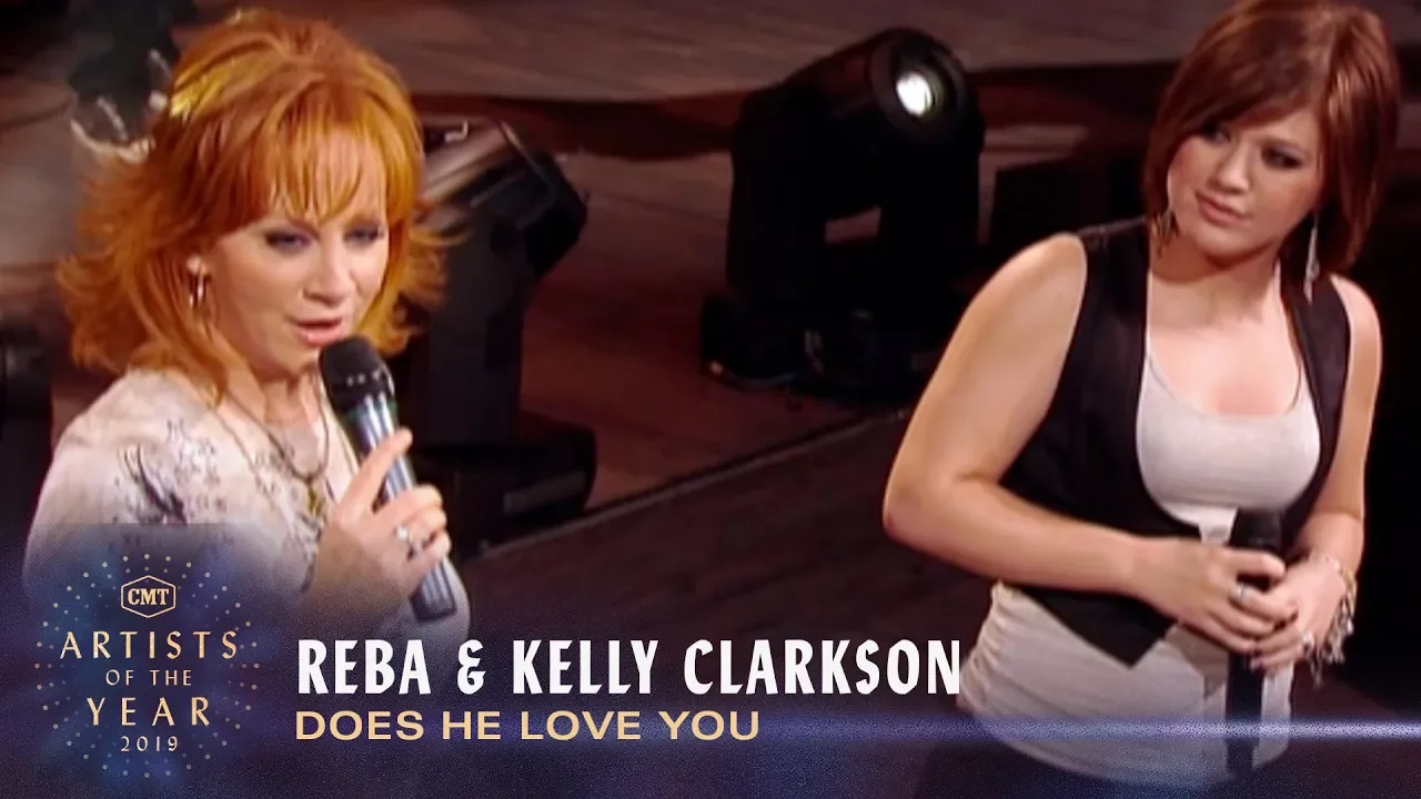 Reba & Kelly Clarkson Perform 'Does He Love You' | CMT Reba & Kelly Clarkson Perform 'Does He Love You' | CMT