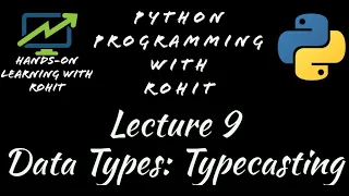 Python Programming Lecture 9 Conversion