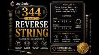 LeetCode 344 - Reverse String Explained in C Two Pointer Easy Problem