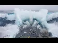 Download Lagu WARSHIP Hit By Monster Wave Near Antarctica [4K]