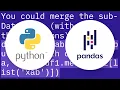 Python Pandas merge only certain columns