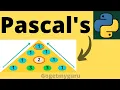 Python Coding Interview Questions Pascal s Triangle in Python