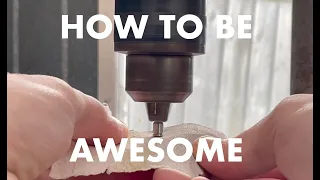 how to turn crankpins for gauge 1 models without a lathe