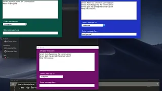 GUI sockets programming in Java