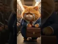 Lagu Meow Meow Sad Song 🐱 Orange Fat Cat Cries at Work All Day #cat #cartoon #sad #cute #mamacat