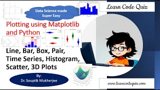 Plots using Matplotlib Line Bar Box Pair Time Series Scatter Histogram and 3D Tutorial-25