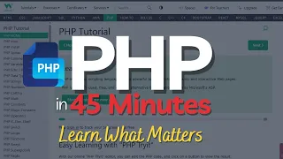 PHP Tutorial for Beginners Learn PHP in 45 Minutes in 2025 PHP Crash Course Master PHP Basics